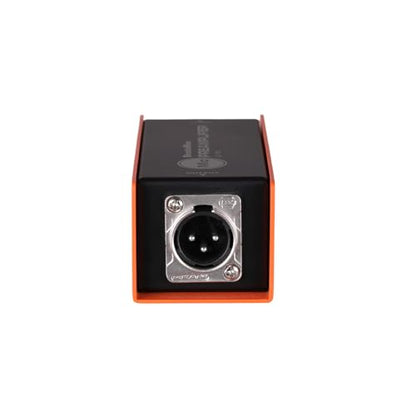 StudioMan CL-100 XLR Preamp for Dynamic Microphones,25dB Gain, Low-Noise Amplifier,Compact Metal Housing, XLR I/O,Orange/Black, Phantom Power Compatible