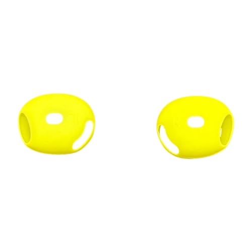 Protective Cover Ear Tips Case for Dedicated Earbuds Soft Silicone Sleeve Perfectly Fit Scratch Resistance Shock - color: Yellow
