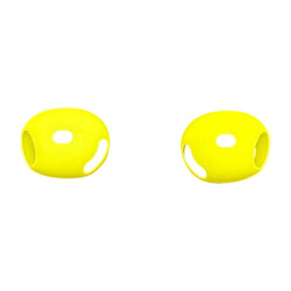 Protective Cover Ear Tips Case for Dedicated Earbuds Soft Silicone Sleeve Perfectly Fit Scratch Resistance Shock - color: Yellow