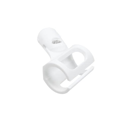4Pcs Microphone Clip Rubber Flexible Mic Holder (White) | Handheld Wireless, Adjustable Angle, Inner Diameter Range 30-50mm - style: White, Square