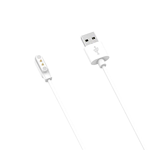 Lamshaw Compatible with Ortizan Air Conduction Headphones Charger, Magnetic Replacement Charging Compatible for Ortizan i10 Air Conduction Headphones (White) - color: White