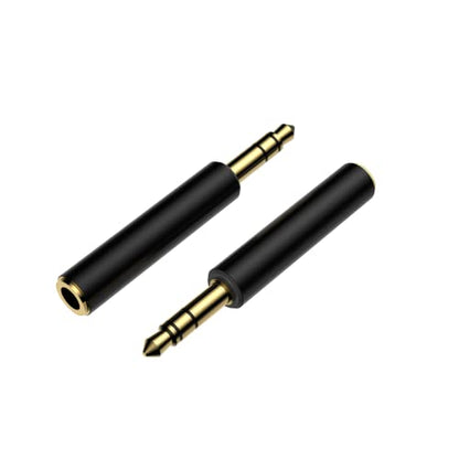 3.5mm TRRS to TRS Mic Adapter,Microphone Adapter for Canon,Nikon Cameras,3.5mm TRRS Female to TRS Male Microphone Adapter for Audio Recorder-2 Packs