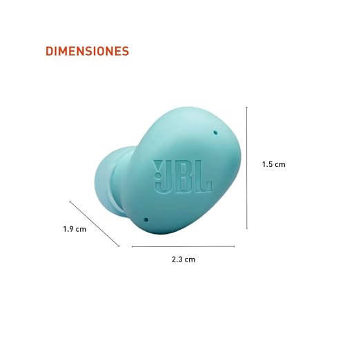 JBL Vibe Buds 2 - True Wireless Noise Cancelling Earbuds with JBL Pure Bass Sound & Smart Ambient Technology, 4mics for Crisp, Clear Calls, up to 40Hrs of Playback, IP54 Dust & Water Resistant (Blue) - color: Blue