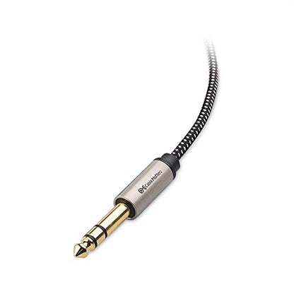 Cable Matters Braided 3.5mm to 1/4 Inch Audio Cable, 10ft - size: 10 Feet