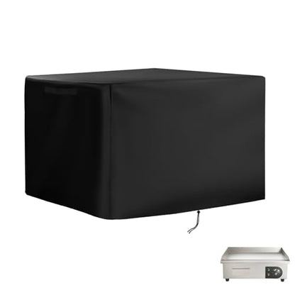 Grill Cover for VEVOR Commercial Electric Griddle, Heavy-Duty 600D Tabletop BBQ Cover for VEVOR 22" Electric Flat Top Grill - size: 22"L x 18"D x 8"H