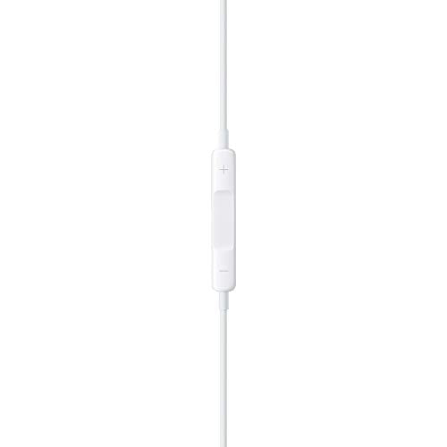 Apple EarPods in-Ear Earbuds with Mic and Remote Earbud Headphones White with Lightning to 3.5 mm Headphone Jack Adapter (Renewed)