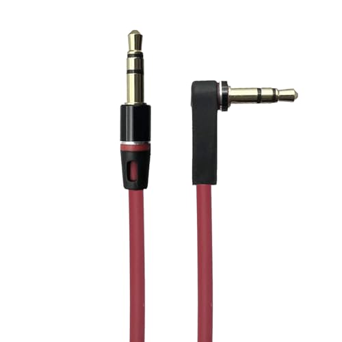 Seadream 3.5mm Audio Cable 4FT,2Pack 3.5mm Aux Cable Male to Male Right Angle TRS Cord Compatible for Headphones, iPods, iPhones, iPads, Speaker,Home/Car Stereos and More,24K Gold Plated