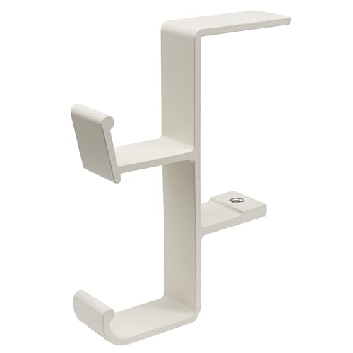 Desk Hooks for Bag & Headset Stand, Cream | Purse Hook for Table, Space-Saving Under Table Hanger, Aluminum - color: Cream