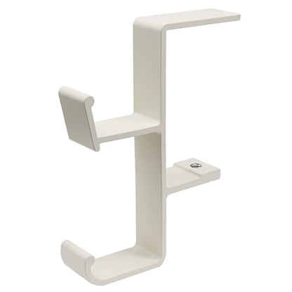 Desk Hooks for Bag & Headset Stand, Cream | Purse Hook for Table, Space-Saving Under Table Hanger, Aluminum - color: Cream