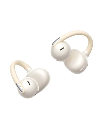 Baseus Bowie MC2 Air Open Ear Clip-on Earbuds, CloudComfort Air Cushions for Workout Running, 11mm Drivers Super Bass 2.0, IP67 Waterproof, 40H Playtime, Flexible Secure Fit Earbuds - color: White