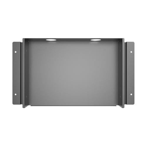 13 inch Under Desk Slide Out Storage Shelf with Cable Managment | Steel Sliding Under Desk Tray Drawer for Standing Desks, Workstations, Cabinet or Gaming