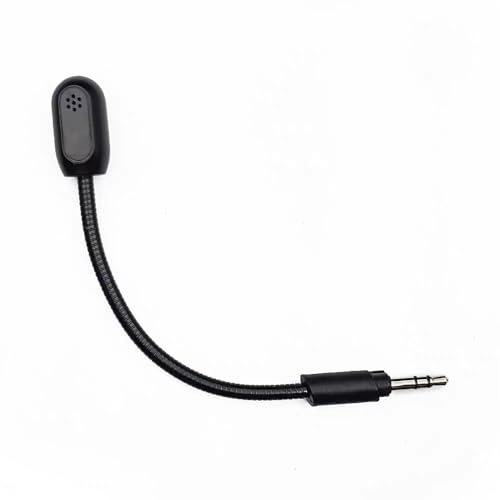Replacement Microphone ONLY for Logitech G233 Headset Microphone Replacement, Black, 14CM Glass Fiber Metal Cable, 3.5mm Detachable Boom Mic Compatible with G233 G433 GPRO Gaming Headsets