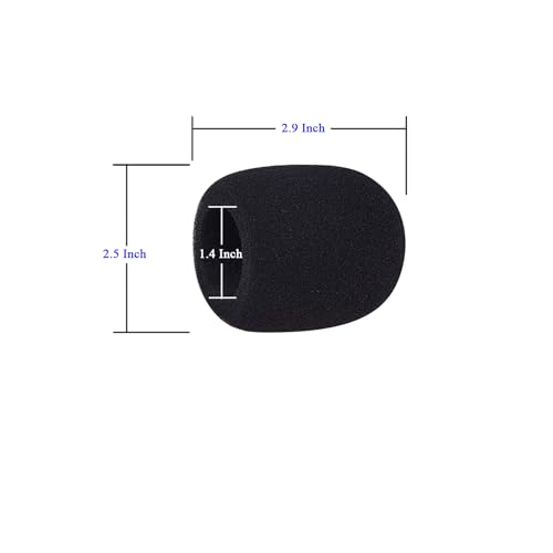 Foam Microphone Windscreen, Disposable Mic Cover, Soft Sponge Foam Mic Windscreen Compatible with SM58 Series Microphones for Recording, Live Streaming, Podcast,KTV,With JBL Microphones