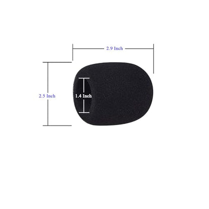 Foam Microphone Windscreen, Disposable Mic Cover, Soft Sponge Foam Mic Windscreen Compatible with SM58 Series Microphones for Recording, Live Streaming, Podcast,KTV,With JBL Microphones