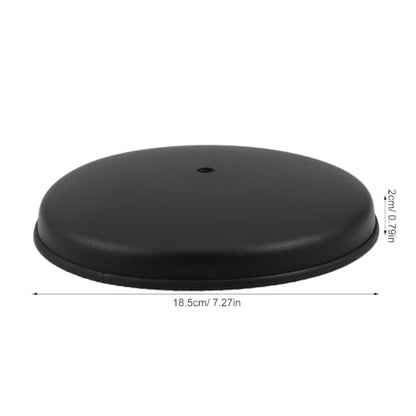 Vaguelly Microphone Mount Base 7.1 Inch round Metal Mic Stand Desktop Holder with Tool-free Installation, Supports Straight and Boom Arms, Finely Sprayed Surface, for Office and Home Studio