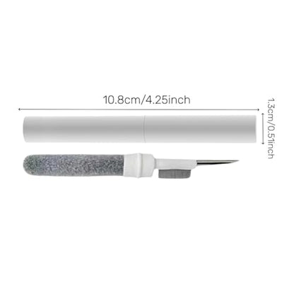 Precision Earbud Cleaning Pen Reusable Multi Use Brush, Travel Friendly Remover for Headphones Electronics, 2pcs, White - color: White