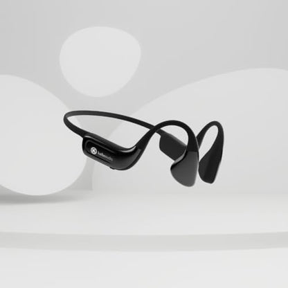 Kaibo Flow - Bone Conduction Headphones with Noise-Cancelling Mic - Adjustable Headband - USB-C Quick Charge - IPX67 Waterproof - Sport Headset for Gym, Running, Cycling