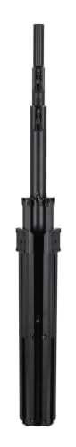 Rockville RLS5 11.5 Ft Metal Lighting T-Bar Stand, Flat-Base Legs | Air Assist Lowering, Detachable Folding 4 Ft T-Bar, Travel Bag, 35MM Pole, M10 Thread, 140 lb Load - size: 11.5ft with T-Bar