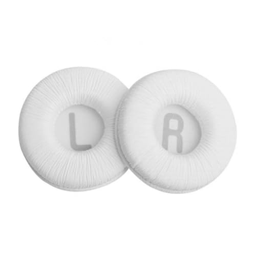 Earpads Cushions and Headband Pad Replacement for JBL T450 BT, T500 BT, Tune 600, 510BT, JR300 Headset Headphones Comfortable Softer Leather Memory Foam Noise Isolation Ear Cups Cover, White