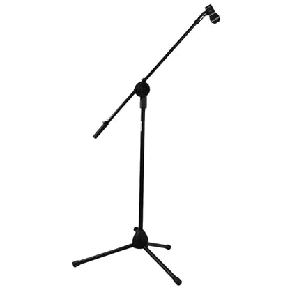 Professional Microphone Stand with Boom Arm, Adjustable Tripod Floor Mic Stand 85-187cm, Heavy Duty Metal Microphone Stand for Singing, Podcast & Studio Recording
