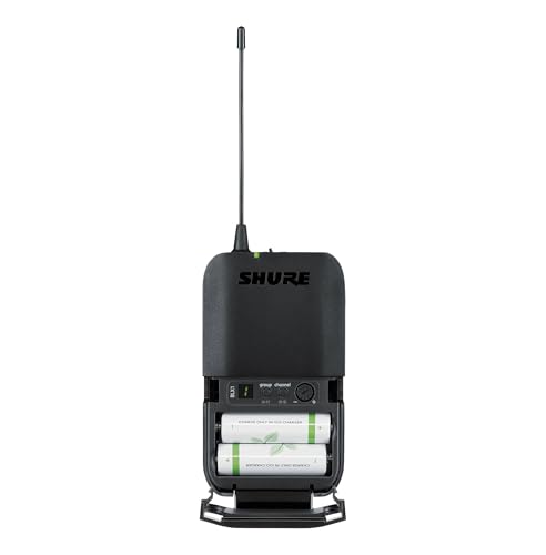 Shure BLX1 Wireless Bodypack Transmitter with On/Off Switch, Adjustable Gain Control, TQG Connector - for use with BLX Wireless Microphone Systems (Receiver Sold Separately) | H8 Band - style: H8 Band (518-542 MHz)