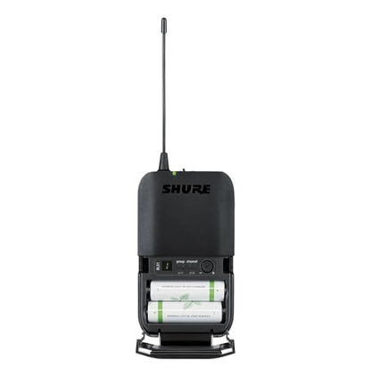 Shure BLX1 Wireless Bodypack Transmitter with On/Off Switch, Adjustable Gain Control, TQG Connector - for use with BLX Wireless Microphone Systems (Receiver Sold Separately) | H8 Band - style: H8 Band (518-542 MHz)