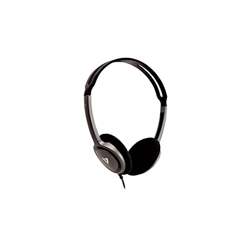 V7 HA310 Lightweight Stereo Headset - Black & Grey