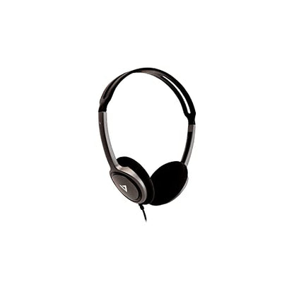 V7 HA310 Lightweight Stereo Headset - Black & Grey