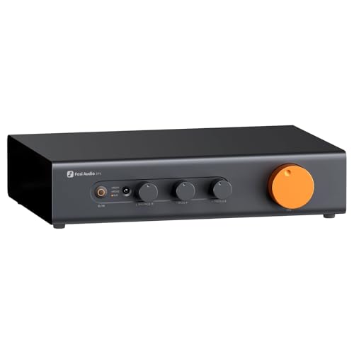 Fosi Audio ZP3 Balanced Preamp for Home Audio, 2 RCA and 1 XLR Inputs, RCA/XLR Outputs and Sub-Out, Pre Amp for 2 Channel Stereo and 2.1 Setup, Pre Amplifier with HPF High Pass Filter and Tone Control