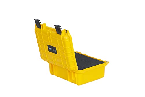 MEIJIA All Weather IP67 Waterproof Hard Camera Case,Hard Protective Case,Hard Case with Customizable Foam,Fit Use of Drones,Camera,Equipments,Pistols(Yellow,13.35 x11.63x5.98inches) - color: Yellow, size: 13.35 x11.63x5.98inches