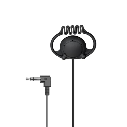 D-Shape Ear Hook Wired Earphone | Adjustable, 3.5mm