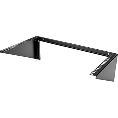 StarTech 6U Vertical Wall-Mount Patch Panel Rack, 19in, TAA (RK619WALLV) | Open-frame steel vertical mounting bracket for networking and data equipment, EIA-310, Includes cage screws and nuts - size: 6U