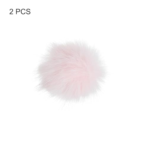 PATIKIL Furry 마이크 윈드스크린 5mm x 55mm 마이크 커버 윈드실드 실내 실외 마이크용 핑크 2팩 - color: 핑크, size: 5mm x 55mm