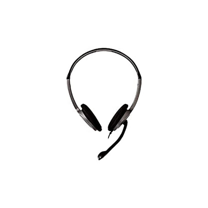 V7 HA212 Lightweight Stereo Headset with Microphone - Black & Grey