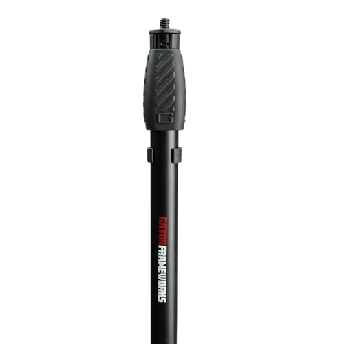 Gator Frameworks Microphone Stand with 10" Weighted Base and Soft Grip Twist Clutch Height Adjustment, (GFW-MIC-1000) - style: 10" Weighted Base