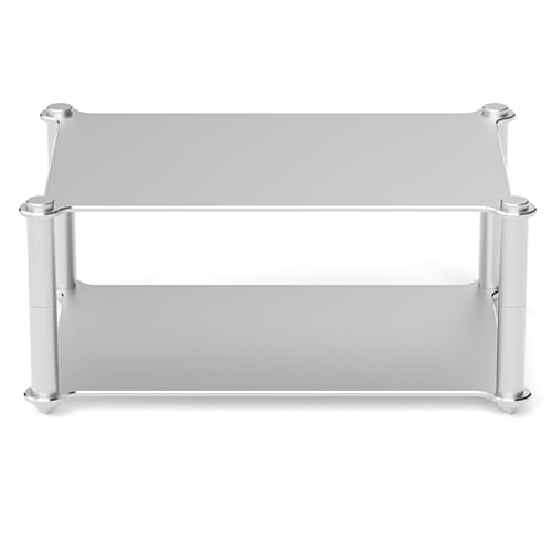 DoukAudio Aluminum Audio Rack Stand: Multi Layer Desktop HiFi Shelf for Amplifier Preamp DAC Ventilated Modular Storage Rack CNC Build Home Studio Setup