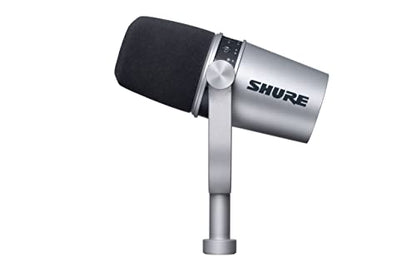 Shure MV7 USB Podcast Microphone - Silver - color: Silver