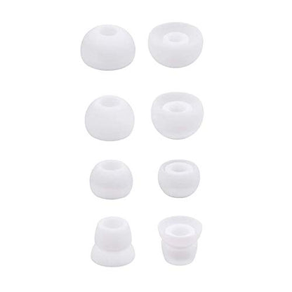Replacement Silicone Earbuds Ear Tips Eargels Buds Set Compatible with Beats Powerbeats 3 Powerbeats 2 Wireless in-Ear Earphones (4 Pairs/White) - color: White
