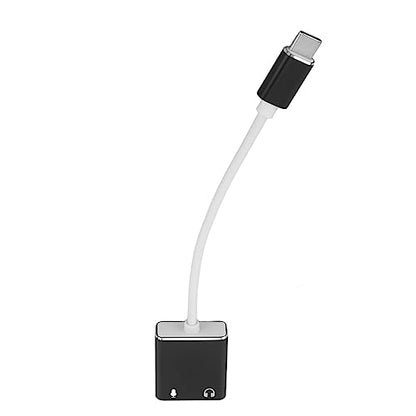 USB C Microphone Adapter, Aluminum Alloy Type C Sound Card, 7.1 Channel Audio Output, Plug and Play, Compact Type to 3.5mm Headphone Jack for Laptop Desktop Gaming