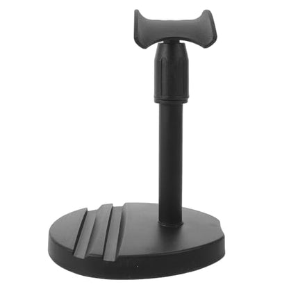 Housoutil Universal Headphone Stand with Phone Holder, Dual Slot Design Plastic Headset Rack for Home Office and Gaming Desks, Portable Organizer for Headphones and Cellphones