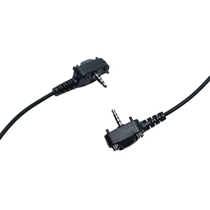 Earpiece Headset for Motorola Yaesu Vertex Standard VX-261 EVX-261 EVX-534 EVX-531 VX-231 351 354 264 454 2 Way Radio Walkie Talkie with Covert Acoustic Tube and Ptt Mic, 1 Pack