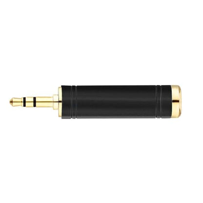 Tisino 1/4" Female to 1/8" Male Stereo Headphone Adapter, Black, 1 Pack | 1/4" to 3.5mm Audio Jack Adapter Aux Converter for Amp/Mixer/Keyboard, Gold-Plated TRS Mini Jack Stereo Plug - size: Adapter 1PCS