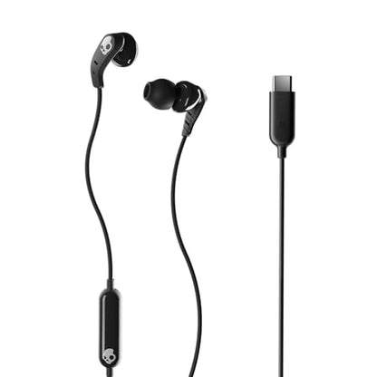 Skullcandy Set USB-C Wired Earbuds with Noise Isolating Fit - True Black | USB-C Wired Connection, In-Line Microphone Call and Track Control for iPhone Android, Ear Gel Sizes Included for Custom Fit - size: USB-C