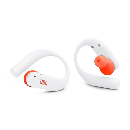JBL Endurance Peak 4 - Cancelling Sport Earbuds - White | Adaptive Noise Cancelling with Smart Ambient, IP68 water and dust proof, Secure fit with TwistLock design - color: White