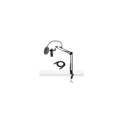 Audio Technica AT2035 Microphone with Knox Gear Pop Filter, Boom Arm and XLR Cable Bundle (4 Items) | Includes Knox Gear Pop Filter, Boom Arm and XLR Cable