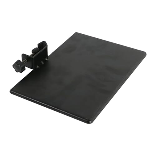 Sound Card Tray Speaker Table Clamp-on Rack Tray Phone Tripod with Microphone Guitar Pick Speaker Mount Kickstand for Cell Phone Shelf for Speaker Stand Drum Machine Desktop Metal