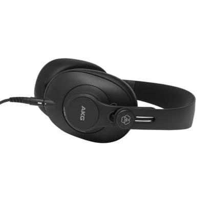 AKG Pro Audio K361 Wired, Over-Ear, Closed-Back, Light Weight, Foldable, Professional Recording Studio Headphones, Studio Monitor Mixing, Podcast, DJ Stereo Headsets, Black - style: K361