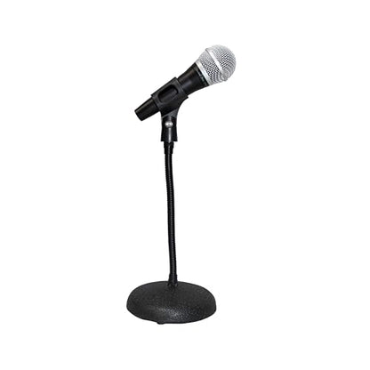 ProX T-MIC07 Gooseneck Desktop Microphone Stand With 6" Round Base