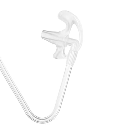 Earpiece with mic PTT Compatible for Motorola Walkie Talkie Radio cls1110 cls1410 bpr40 cp100 cp185 cp200 cp200d rdm2070d with One Pair Medium Earmolds, Covert Acoustic Tube Headset, 2 Pack