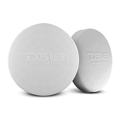 DS18 Hydro CS-6/WH 6.5" Silicone Marine Speaker Cover - Water, Dust and UV Rays Protection - Compatible with Tower Speakers - Great Durability - Special Edition (Pair) - color: White, size: 6.5"